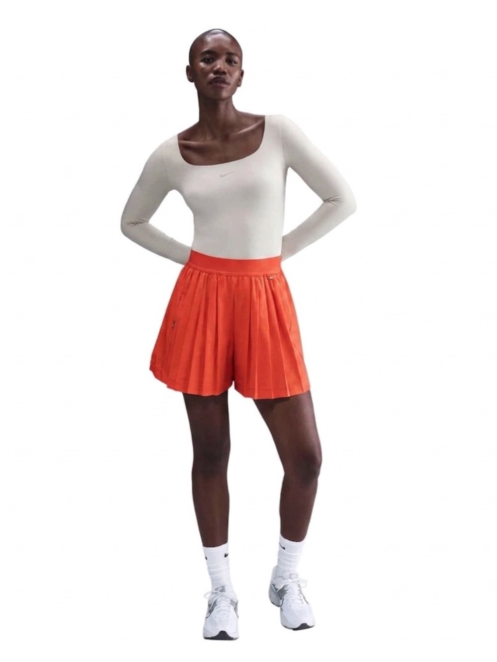 Nike‎ 24.7 PerfectStretch Women’s Dri-FIT High-Waisted Pleated Tennis Shorts